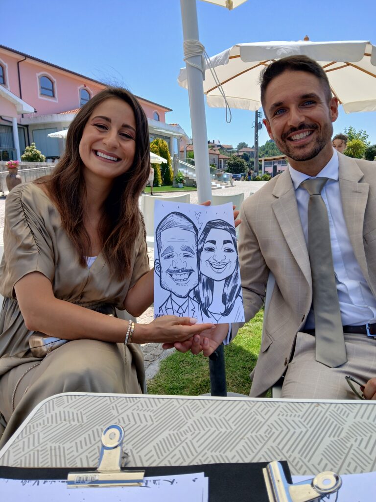 Caricatura em Casamento Portugal