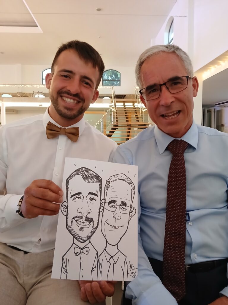 Caricatura em Casamento Portugal